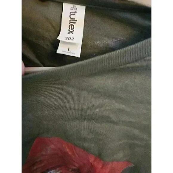 David Bowie Unisex T-Shirt Lightning Bolt Ziggy NWOT Sz L Excellent BBB - Picture 3 of 4